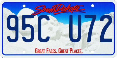 SD license plate 95CU72