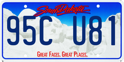 SD license plate 95CU81