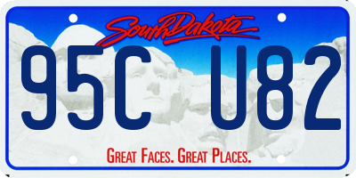 SD license plate 95CU82