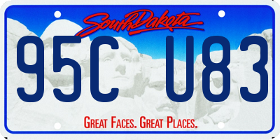SD license plate 95CU83
