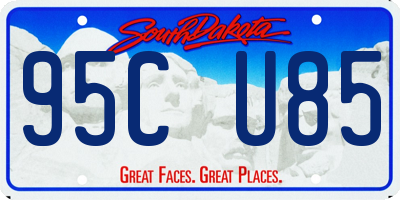 SD license plate 95CU85