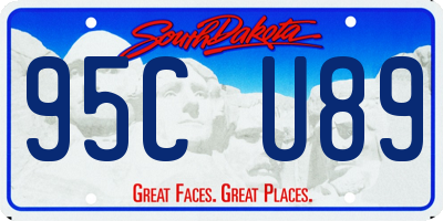 SD license plate 95CU89
