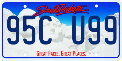 SD license plate 95CU99