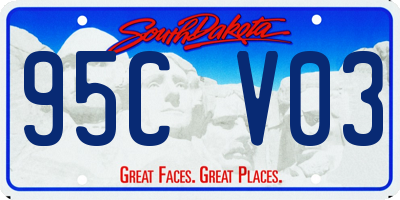SD license plate 95CV03