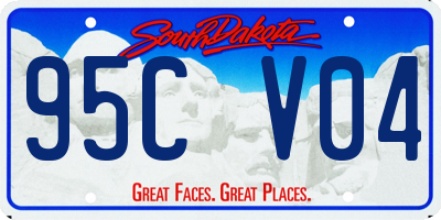 SD license plate 95CV04