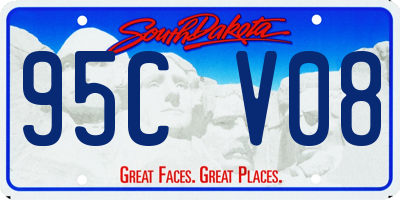 SD license plate 95CV08
