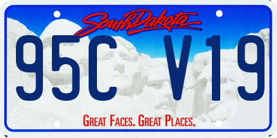 SD license plate 95CV19