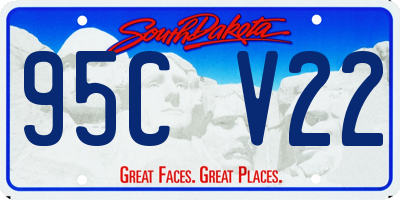 SD license plate 95CV22