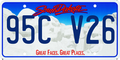 SD license plate 95CV26