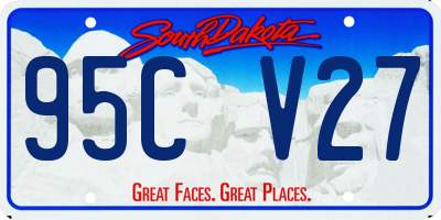 SD license plate 95CV27