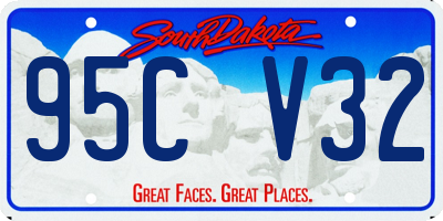 SD license plate 95CV32