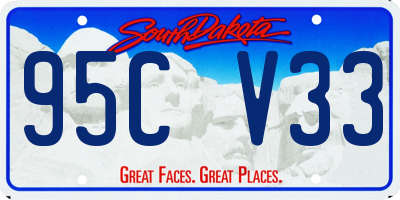 SD license plate 95CV33