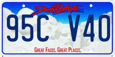 SD license plate 95CV40