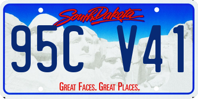 SD license plate 95CV41