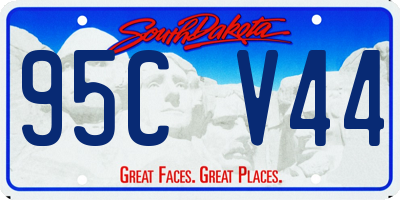 SD license plate 95CV44