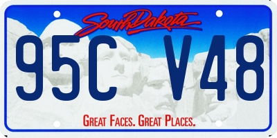 SD license plate 95CV48