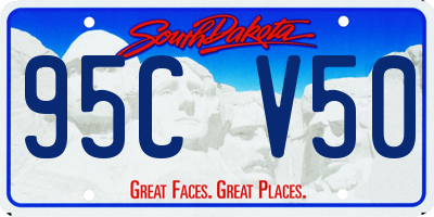 SD license plate 95CV50