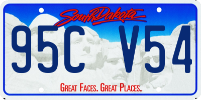 SD license plate 95CV54