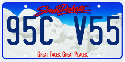 SD license plate 95CV55