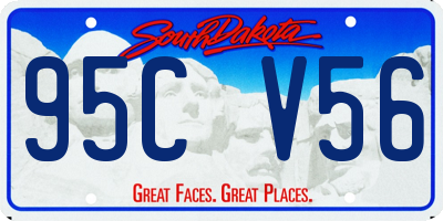 SD license plate 95CV56
