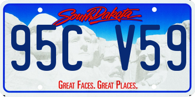 SD license plate 95CV59