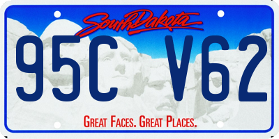 SD license plate 95CV62
