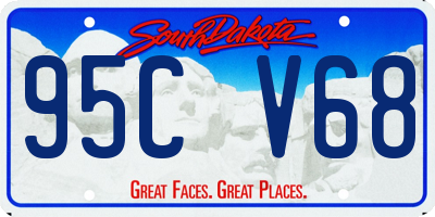 SD license plate 95CV68