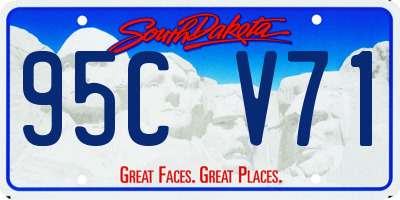 SD license plate 95CV71