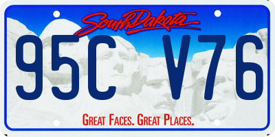 SD license plate 95CV76