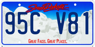 SD license plate 95CV81