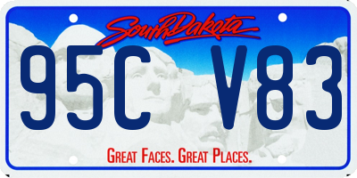 SD license plate 95CV83