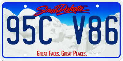 SD license plate 95CV86