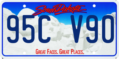 SD license plate 95CV90