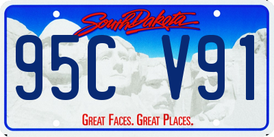 SD license plate 95CV91