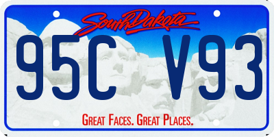 SD license plate 95CV93