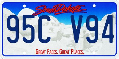 SD license plate 95CV94