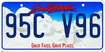 SD license plate 95CV96