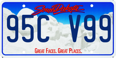 SD license plate 95CV99