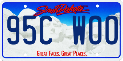 SD license plate 95CW00