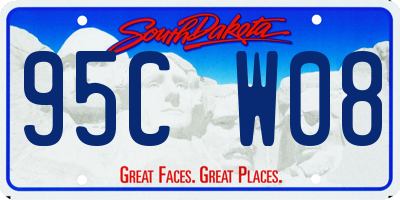 SD license plate 95CW08