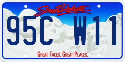 SD license plate 95CW11