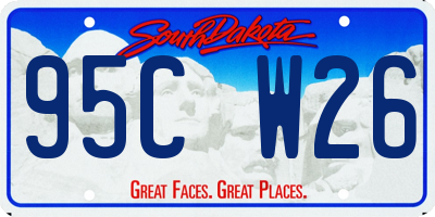 SD license plate 95CW26