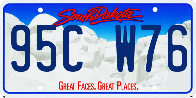 SD license plate 95CW76