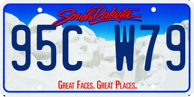 SD license plate 95CW79