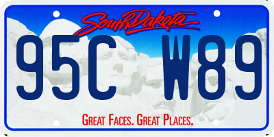 SD license plate 95CW89