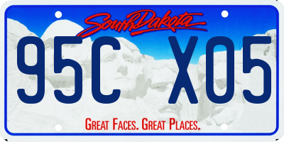 SD license plate 95CX05