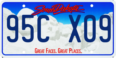 SD license plate 95CX09