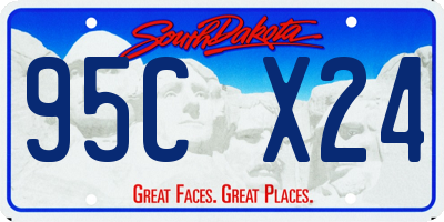 SD license plate 95CX24