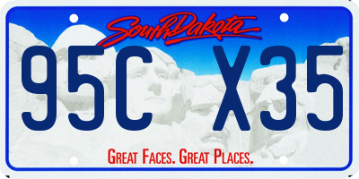 SD license plate 95CX35