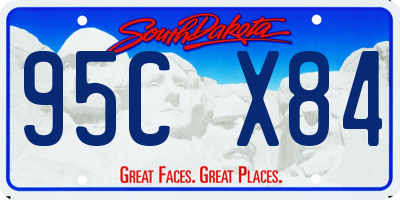 SD license plate 95CX84